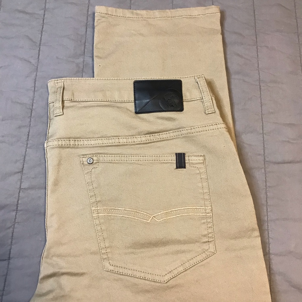 David Biton Buffalo Slim Straight khaki Jeans